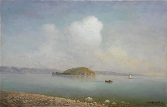 Lake Sevan by Georgii Zakharovitch Bashindzhagian, 1911