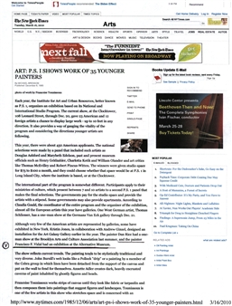 Art: P.S.1. SHOW Work of 35 younger painters