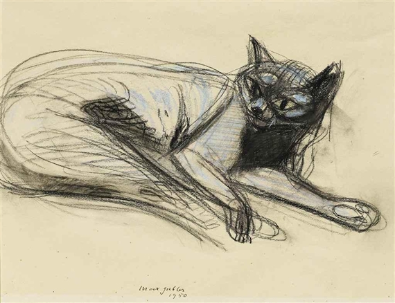 Katze by Max Gubler, 1950