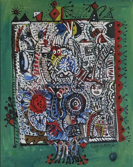 Ohne Titel by Friedrich Kuhn, 1958