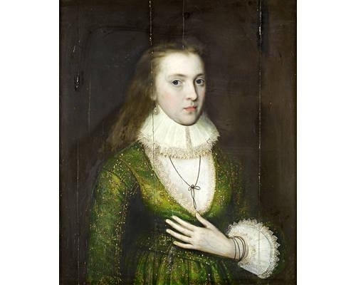 Portrait of a lady, said to be Lady Mary Darrell by William Larkin