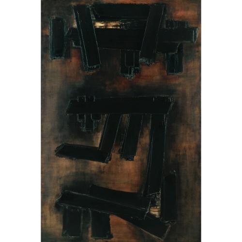 Peinture 195 X 130 cm, 3 décembre 1956 by Pierre Soulages, 1956