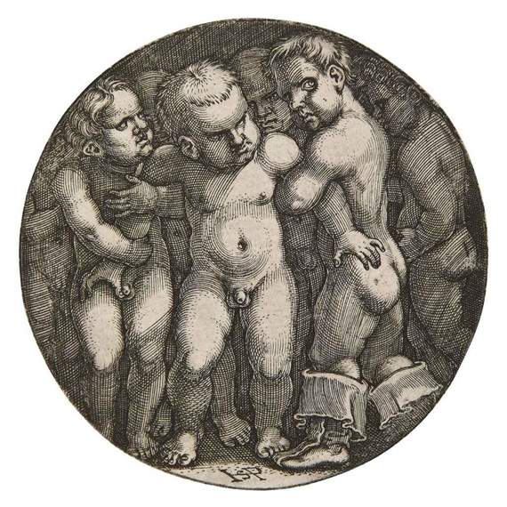 Eight Nude Boys by Hans Sebald Beham, circa 1540