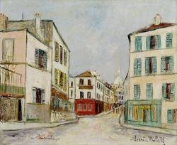 La Rue Narvins à Monmartre by Maurice Utrillo, 1936