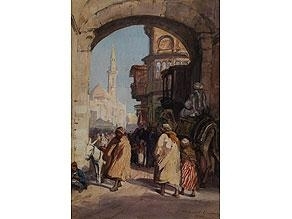 MARKT IN KAIRO by Georg Macco, 1911