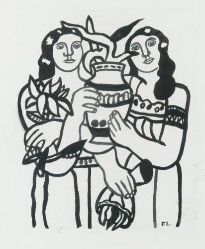 Étude Pour L'Anniversaire by Fernand Léger, 1950