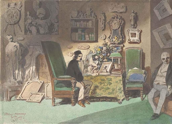 The Connoisseurs by Henry Monnier, 1855
