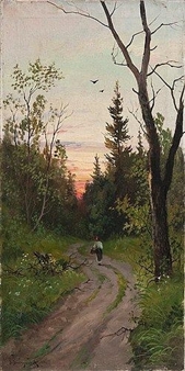 Woman on a Path - Valerian Babadin