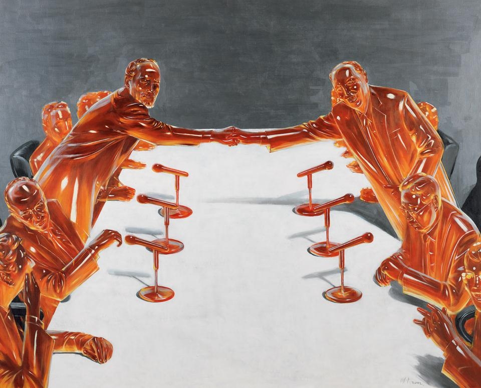 Artwork by Wu Mingzhong, Shoot It!, Made of Oil & Acrylic on Canvas