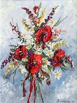 'Flower Piece' - Adrien Lechair