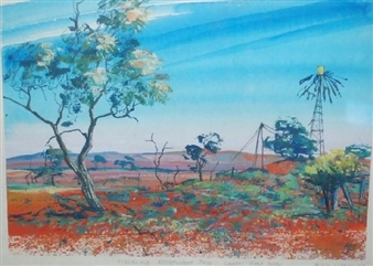 Flowering Bloodwood Tree..Camel Flat Bore - Helen J. Stacey