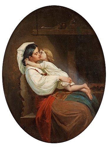 Mother and child by Ferdinand Fagerlin
