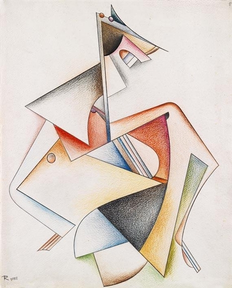 Ohne Titel (Konstruktiv-geometrische Figuration) by Thomas Ring, 1927