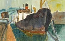 Harbour view by Carl Walter Liner, 1949