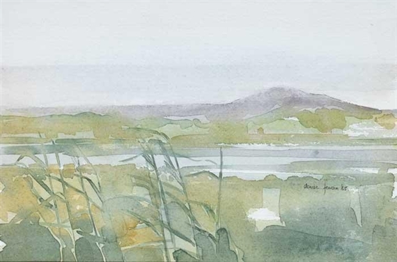 Reeds at Lagg V by Denise Ferran, 1985