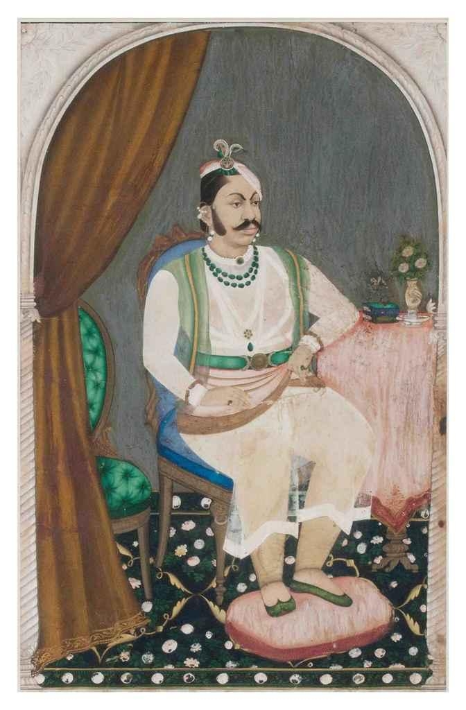 A portrait of a Nawab by Indian School, 19th Century, Second half of the 19th century
