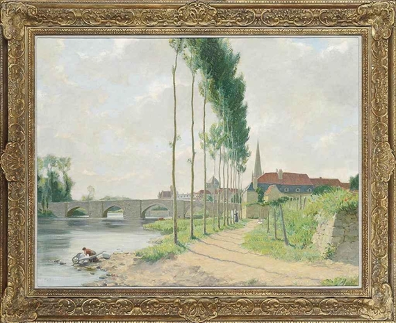 St. Savin sur Gartempe by John Bulloch Souter