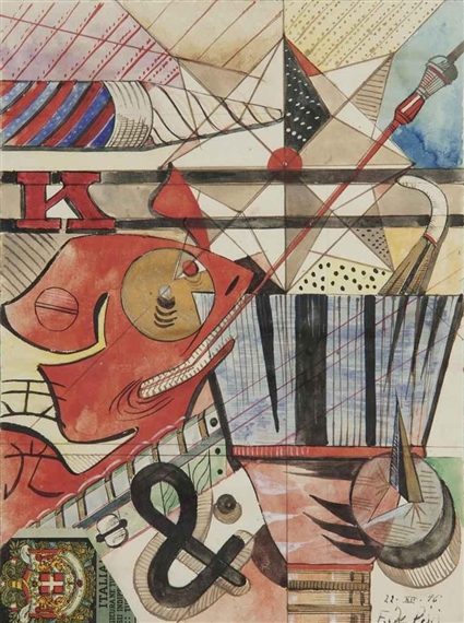 Composizione I by Filippo de Pisis, 1916