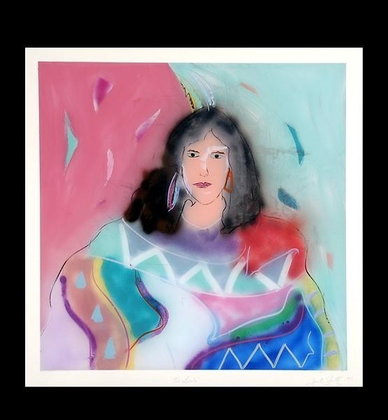 Artwork by Jack Shultz, The Bride, Made of Mixed media on paper