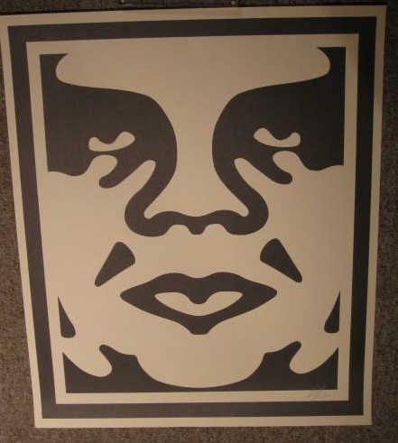 OBEY GIANT FACE by Shepard Fairey, 2008