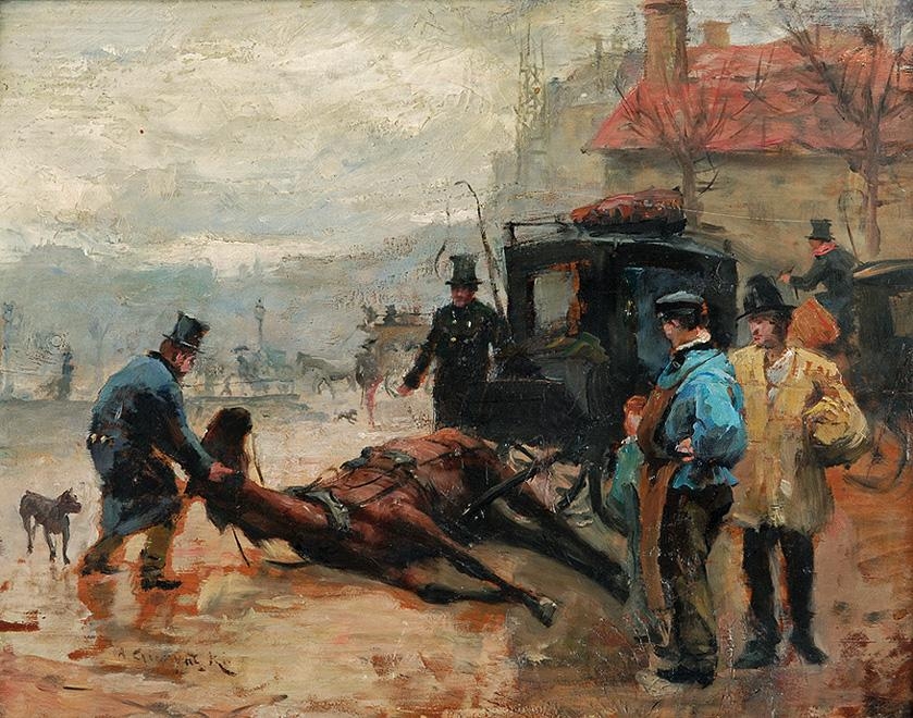 Scene from Paris by Aleksander Gierymski, 1892