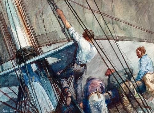 Taking in the by Gordon Grant