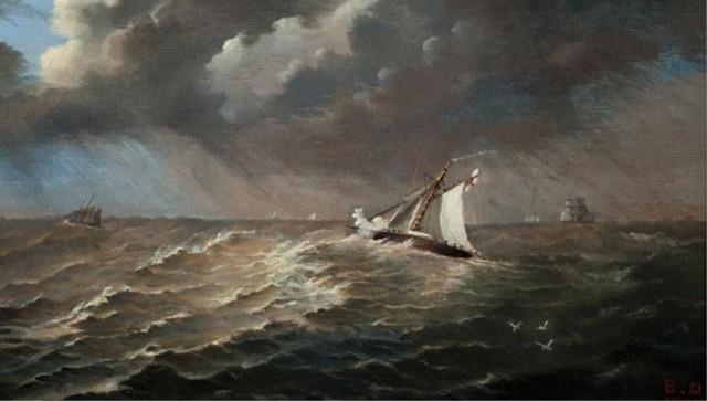 Artwork by Bloomfield Douglas, H.M.R.C. Engle, Made of Oil on canvas