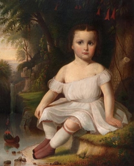 Full-length portrait of Celia Sturdevant Dollett - Clarinda Jane Sturdevant