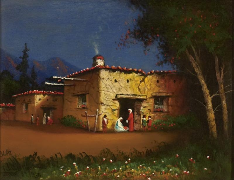 James Everett Stuart | Adobe Shack, Alcapolco, Mexico (1938) | MutualArt