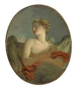Artwork by Jean-Honoré Fragonard, L'Amour, Made of oil on canvas