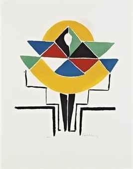 Danseuse polychrome by Sonia Delaunay, 1969