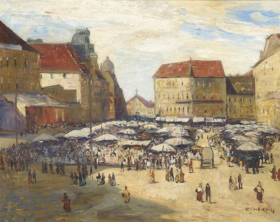 Market Day by Hans Ruzicka-Lautenschläger