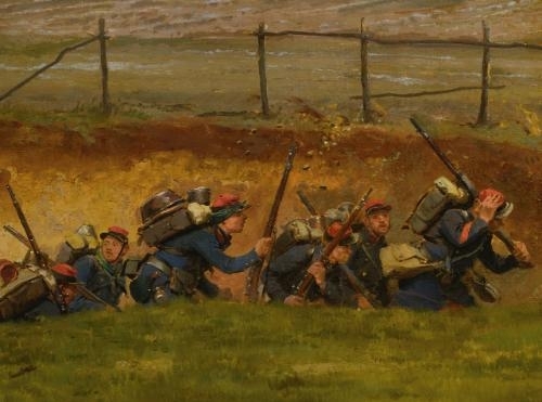 Dans un ravin by Édouard Jean Baptiste Detaille
