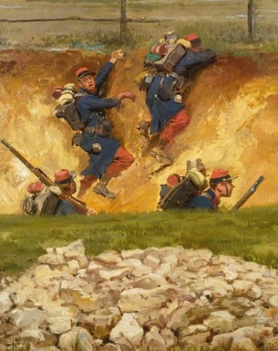 Dans un ravin by Édouard Jean Baptiste Detaille