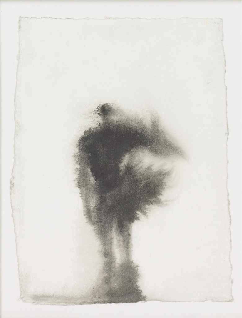 Artwork by Antony Gormley, Protector, Made of Pigment on paper