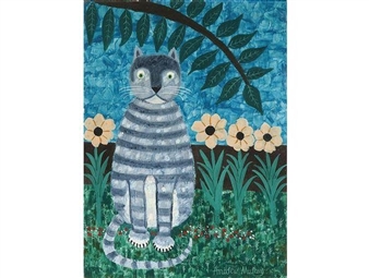 Grey Striped Cat - Andrew James Jowett Murray