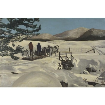 Winter scene - George F. Frath
