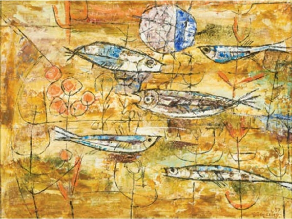 FISHES by Howard Schleeter, 1957