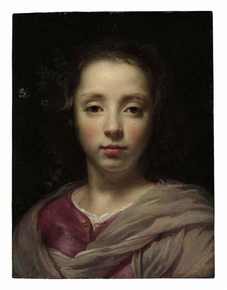 Head of a young girl by Jacob van Oost