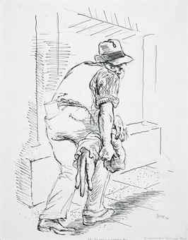 The Dead Cat in Beckman Place by George Grosz, 1937