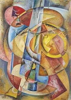 Artwork by Thomas Ring, Herakles und der nemeische Löwe, Made of oil on canvas