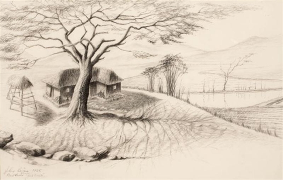 Pearl Buck's 'Good Earth' by John Biggers, 1965