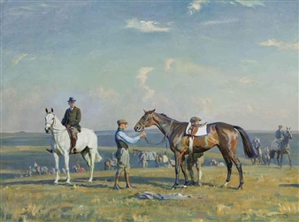 Early Morning on Manton Downs - Sir Alfred James Munnings