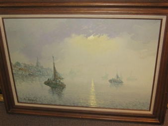 Harbor scene - Roelof Dozeman