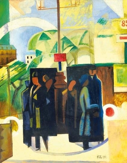 Tram stop by Alfred Reth, 1924