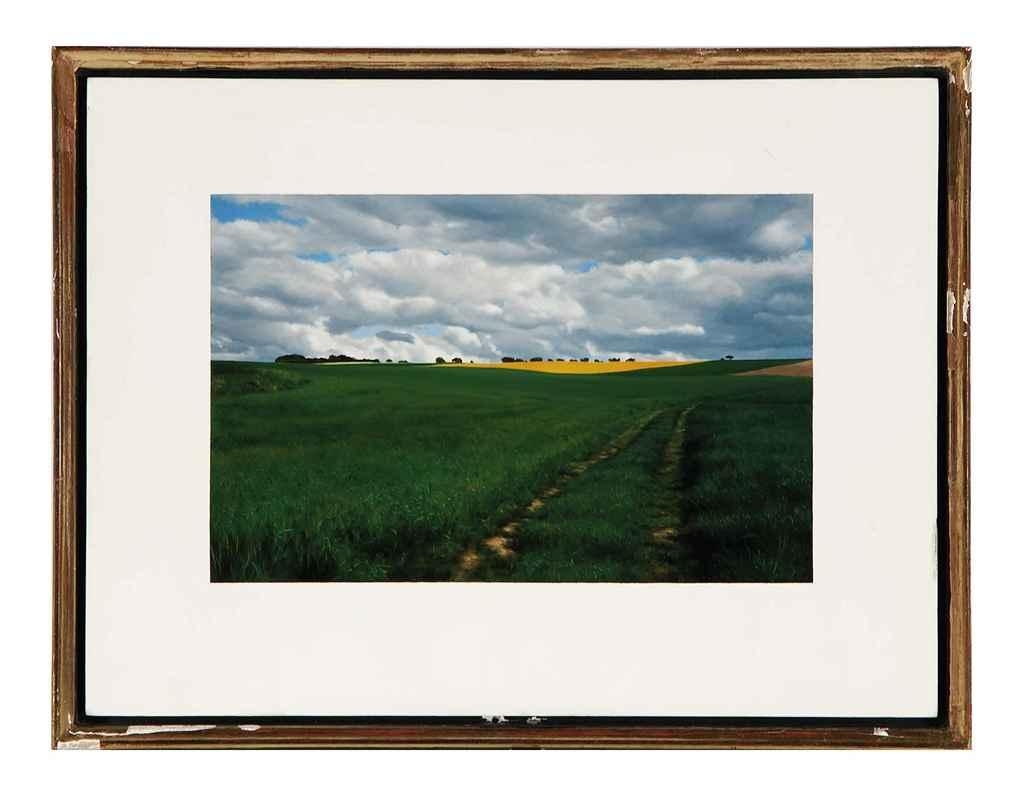 Artwork by Jon Swihart, 4 works: Breuilpont; and three companion landscapes, Made of oil on masonite