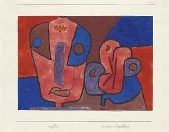 Der Clown und seine Blume by Paul Klee, 1939