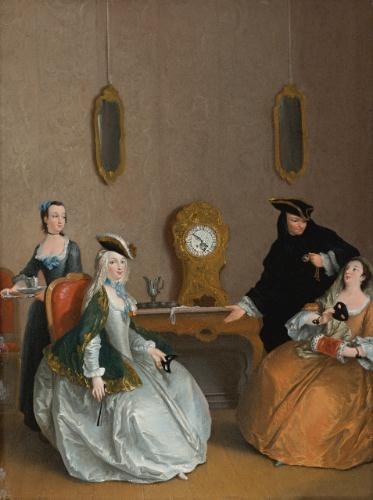 The Hour of the Masked Ball by Charles Joseph Flipart