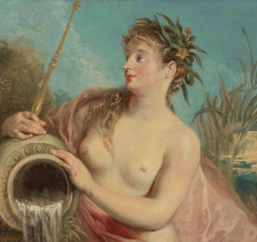 "Nymphe De Fontaine" by Jean-Antoine Watteau