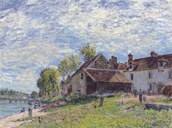Saint Mammès, avant l'été by Alfred Sisley, 1883